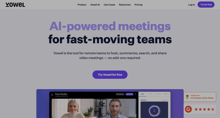 Revolutionize Your Virtual Meetings with Vowel: The All-In-One Collaboration Platform